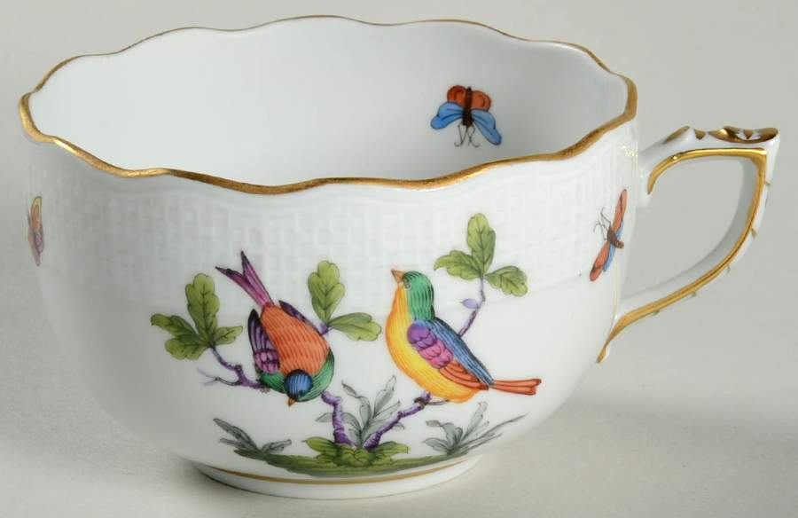 Rothschild Bird (Pastel Colors) Flat Cup by Herend-1