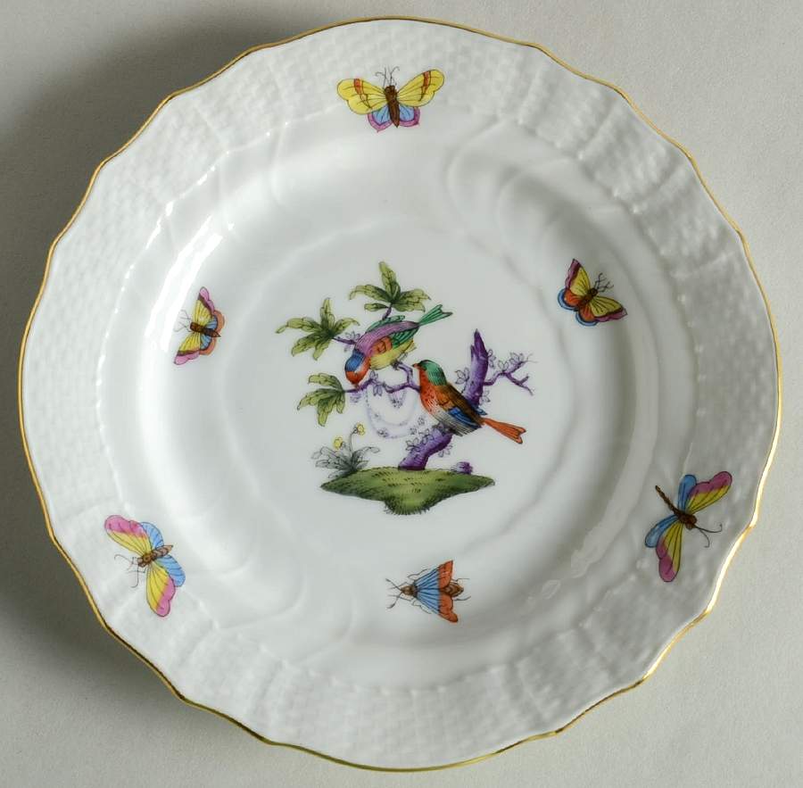 Rothschild Bird (Pastel Colors) Bread & Butter Plate by Herend-1