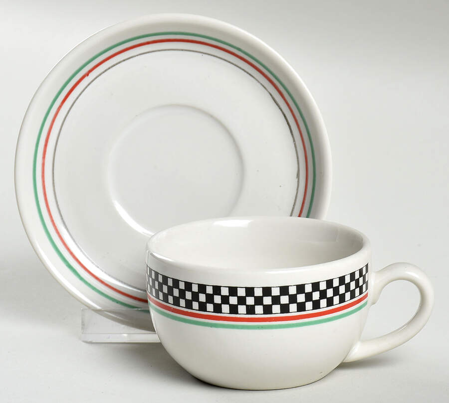 Caffe Casa Demitasse Cup & Saucer Set by Himark-1