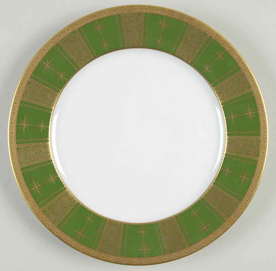 Botticelli Vert Empire (Green) Dessert/Pie Plate by Haviland-1