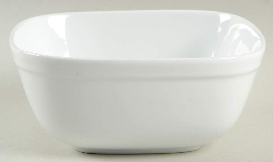 Canopy White (Square) Soup/Cereal Bowl by Home Trends-1