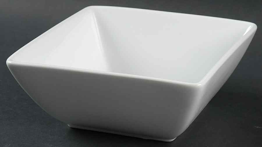 Canopy White (Square) Soup/Cereal Bowl by Home Trends-1
