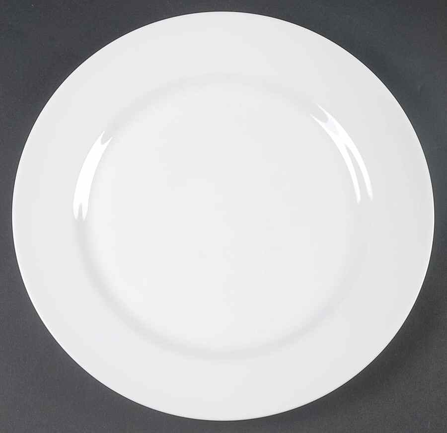 Canopy White (Round) Dinner Plate by Home Trends-1