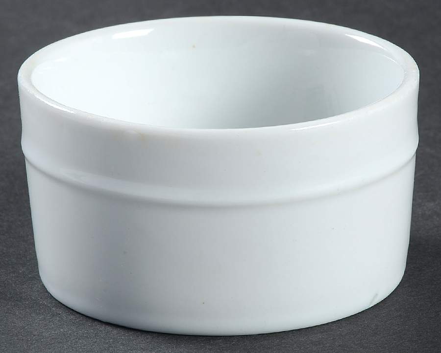 Canopy White (Round) Ramekin by Home Trends-1