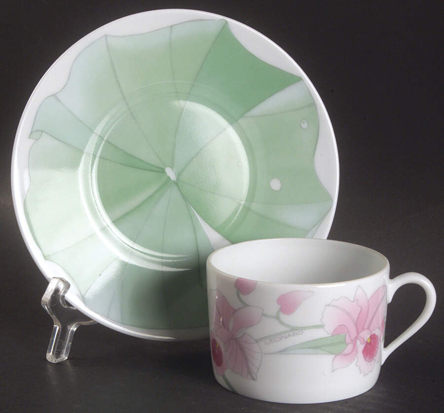 Jungle Flat Cup & Saucer Set by Robert Haviland-1