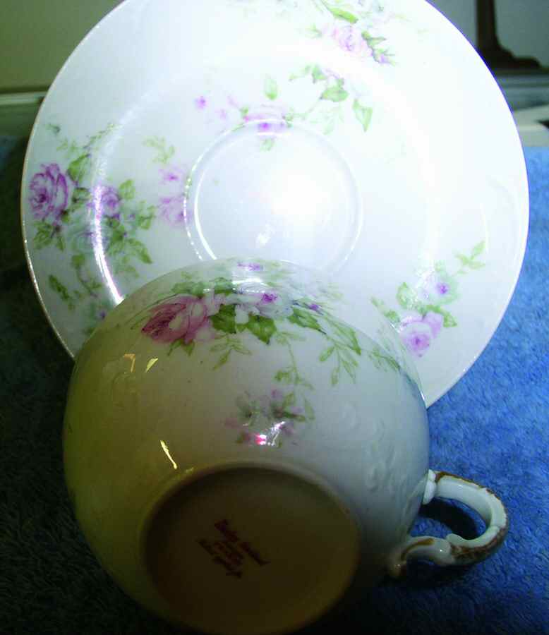 Schleiger 137-7 Flat Cup & Saucer Set by Haviland-1