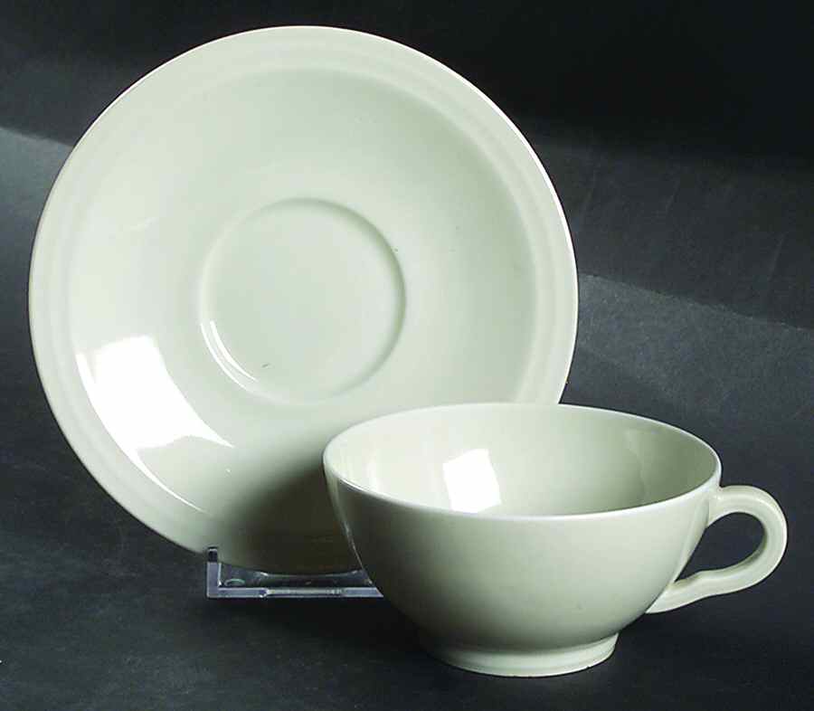 H3697 Footed Cup & Saucer Set by Haviland-1