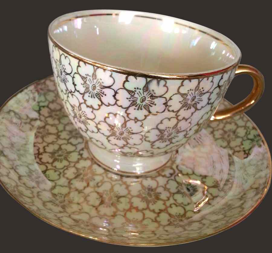 HLC3720 Footed Cup & Saucer Set by Homer Laughlin -1