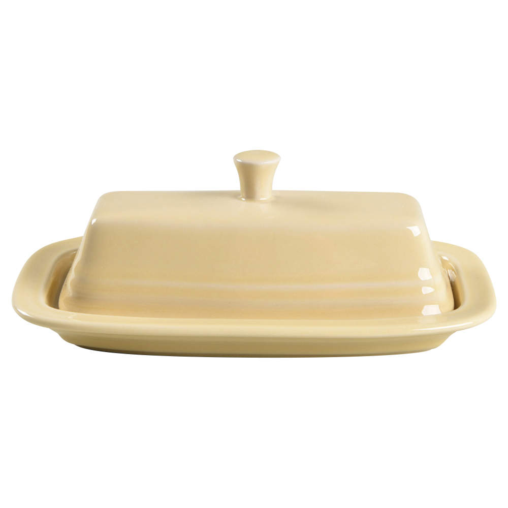 Fiesta Ivory (Intro 2008) 1/4 Lb Covered Butter by Homer Laughlin -1