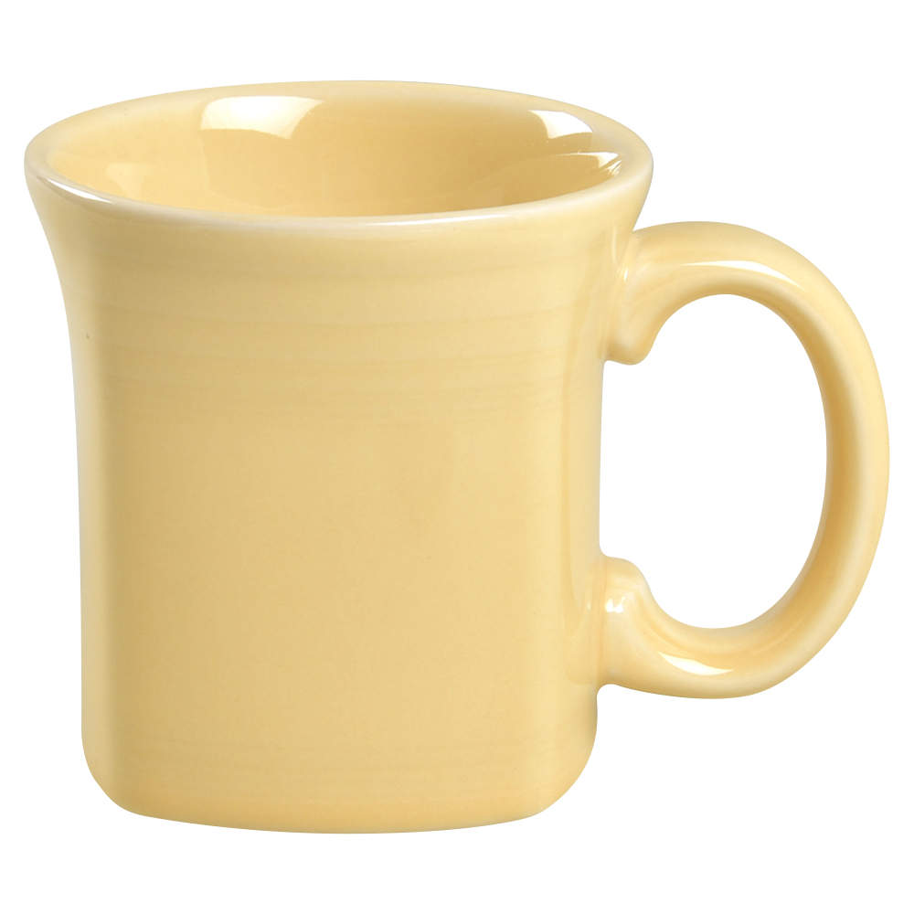 Fiesta Ivory (Intro 2008) Square Mug by Homer Laughlin -1