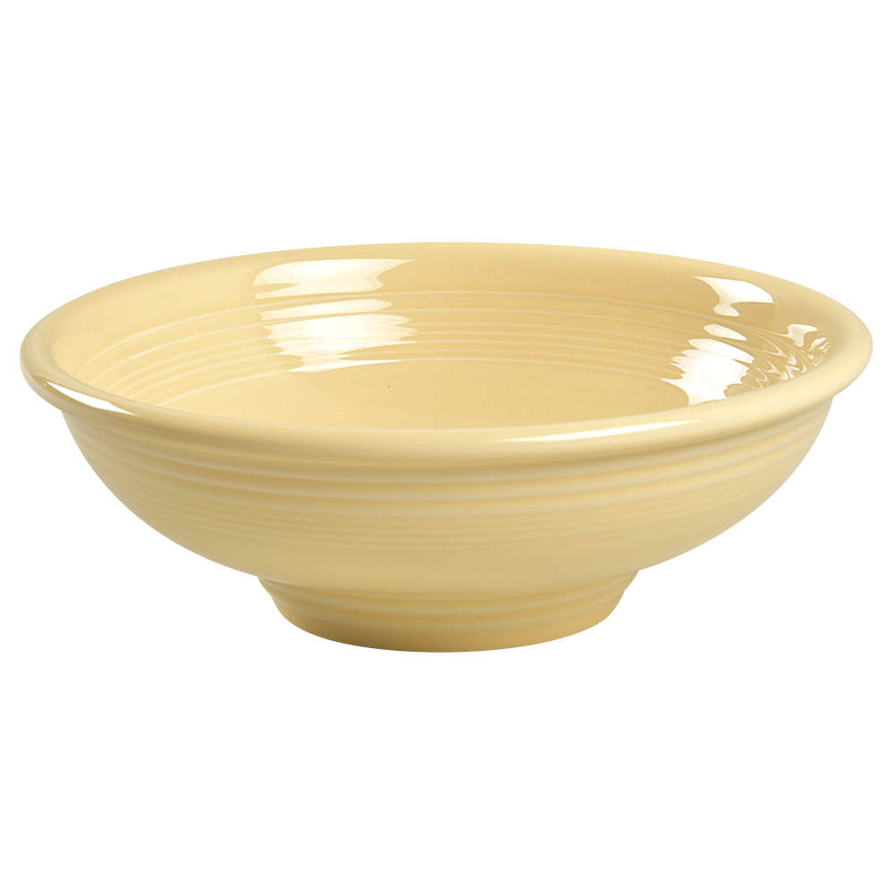 Fiesta Ivory (Intro 2008) Pedestal Bowl by Homer Laughlin -1