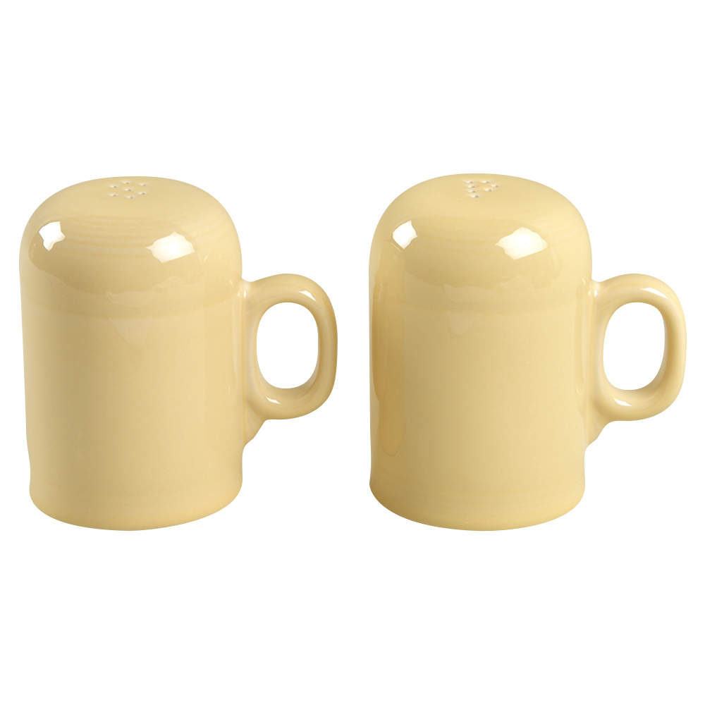 Fiesta Ivory (Intro 2008) Stove Top Salt & Pepper Set by Homer Laughlin -1