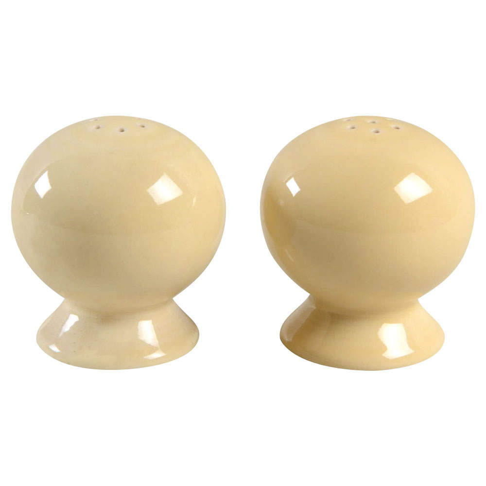 Fiesta Ivory (Intro 2008) Salt & Pepper Set by Homer Laughlin -1
