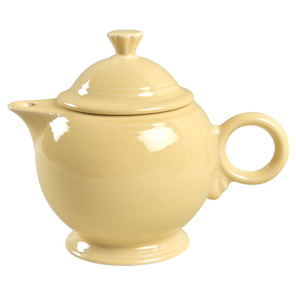 Fiesta Ivory (Intro 2008) Teapot & Lid by Homer Laughlin -1