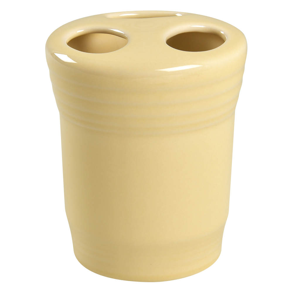 Fiesta Ivory (Intro 2008) Toothbrush Holder by Homer Laughlin -1