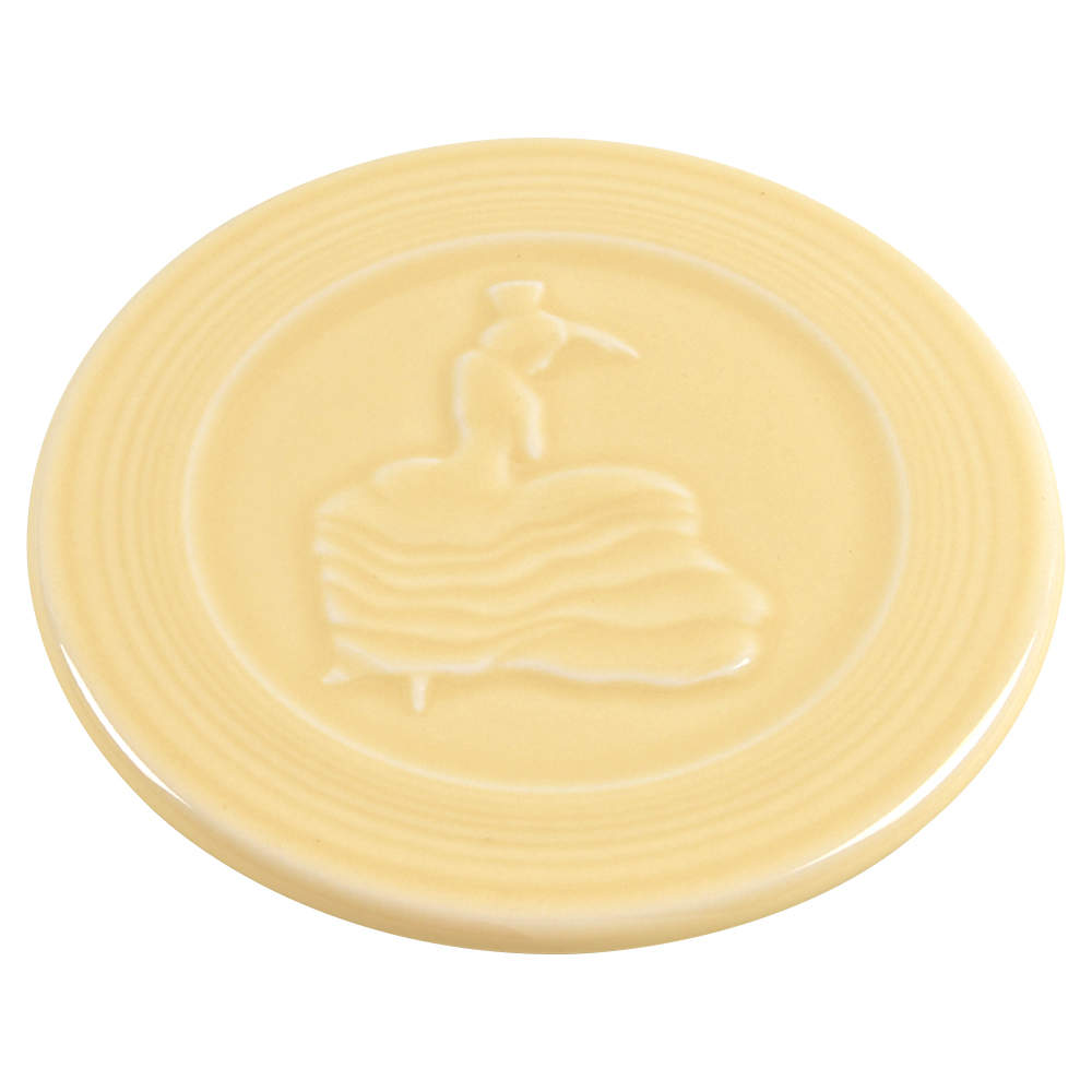 Fiesta Ivory (Intro 2008) Trivet by Homer Laughlin -1