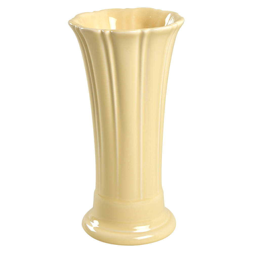 Fiesta Ivory (Intro 2008) 9" Flared Vase by Homer Laughlin -1
