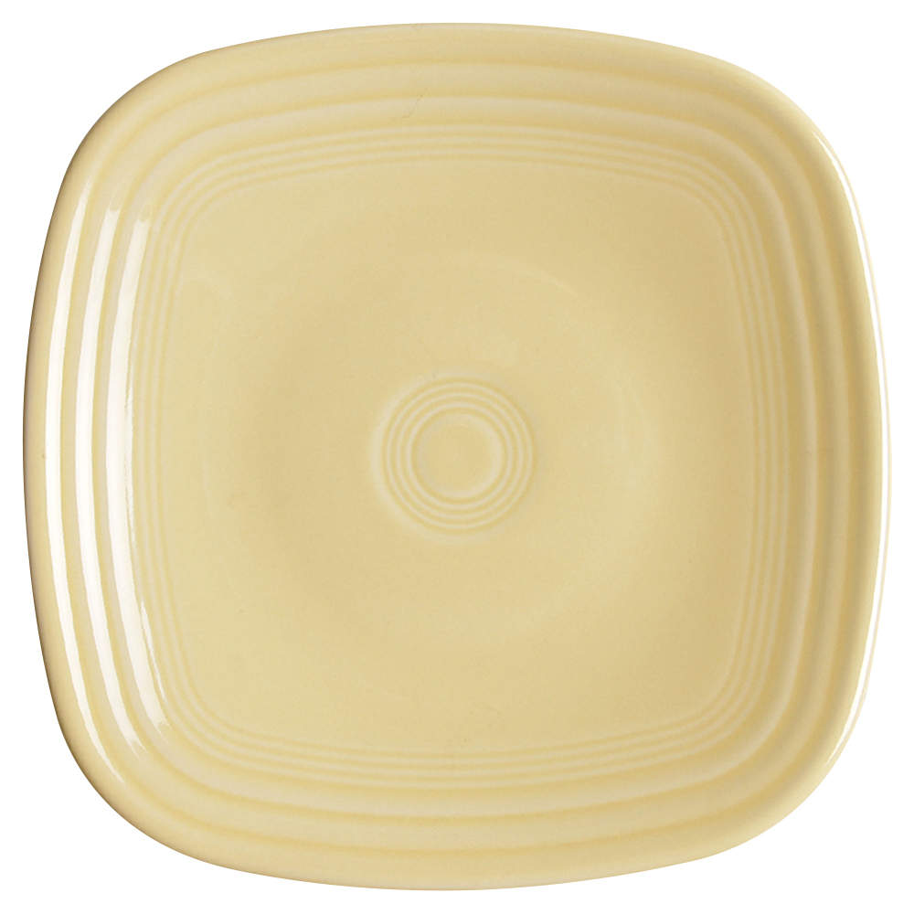 Fiesta Ivory (Intro 2008) Square Salad Plate by Homer Laughlin -1