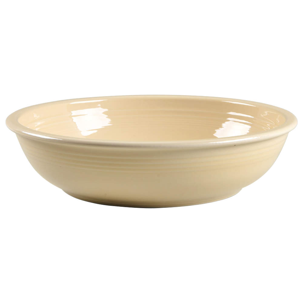 Fiesta Ivory (Intro 2008) 12" Pasta Serving Bowl by Homer Laughlin -1