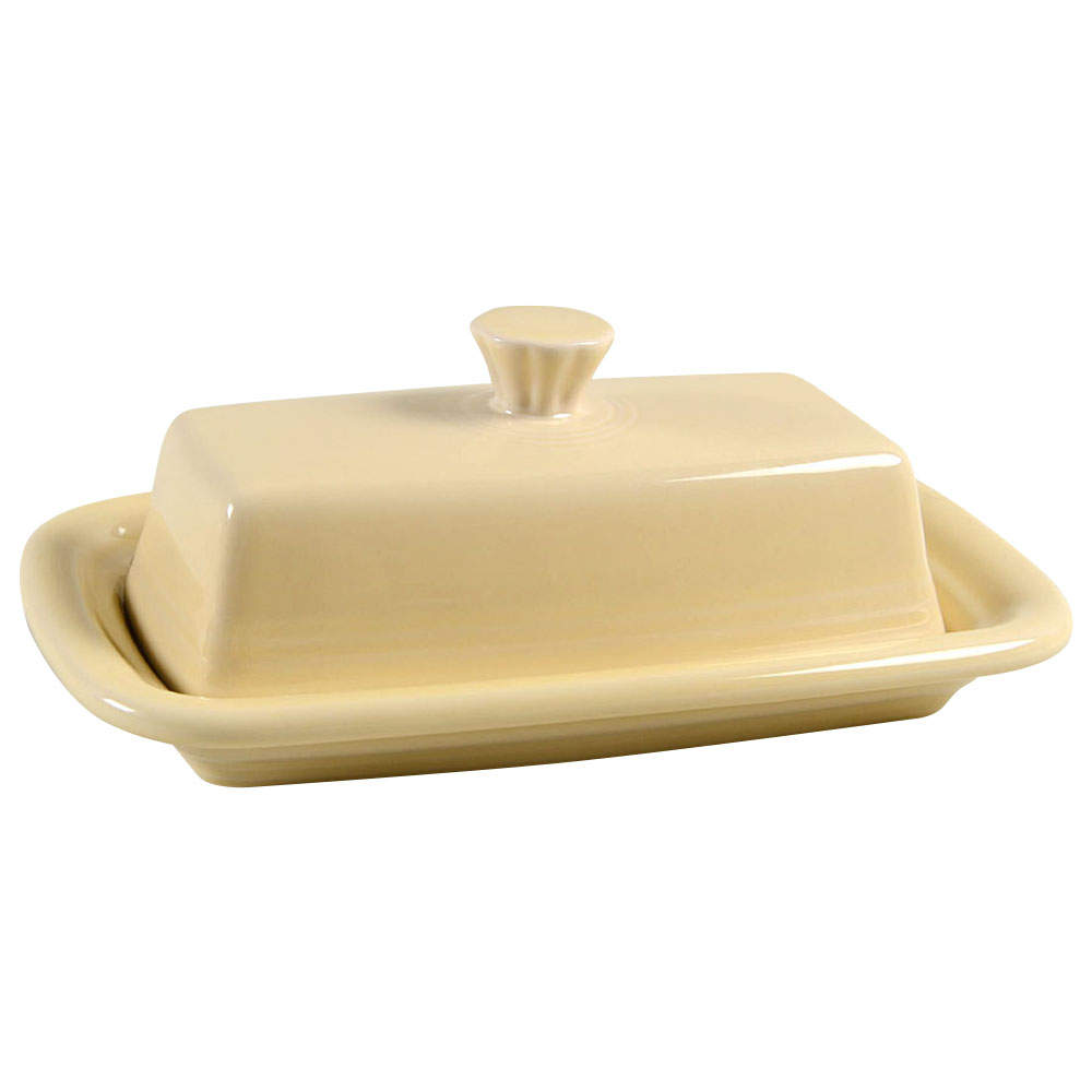 Fiesta Ivory (Intro 2008) Extra Large 1/4 Lb Covered Butter by Homer Laughlin -1