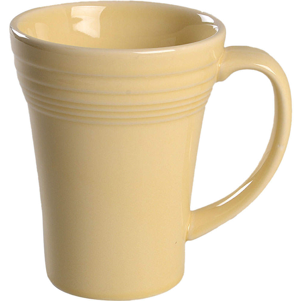 Fiesta Ivory (Intro 2008) 16 Oz Bistro Latte Mug by Homer Laughlin -1