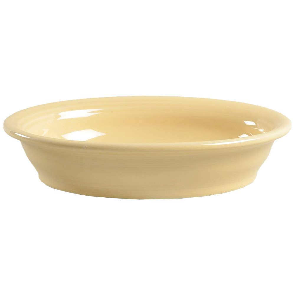 Fiesta Ivory (Intro 2008) 10" Oval Vegetable Bowl by Homer Laughlin -1