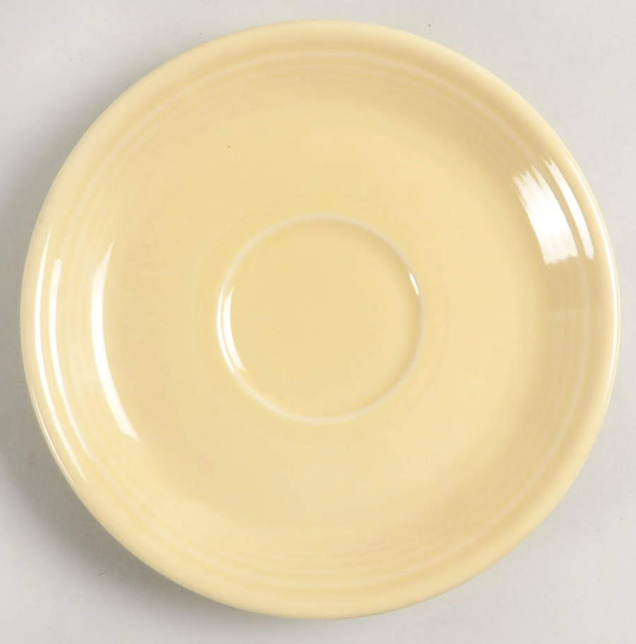 Fiesta Ivory (Intro 2008) Saucer by Homer Laughlin -1
