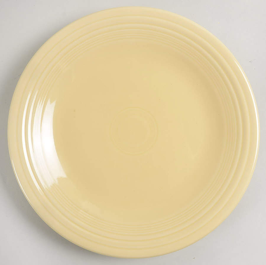 Fiesta Ivory (Intro 2008) Dinner Plate by Homer Laughlin -1