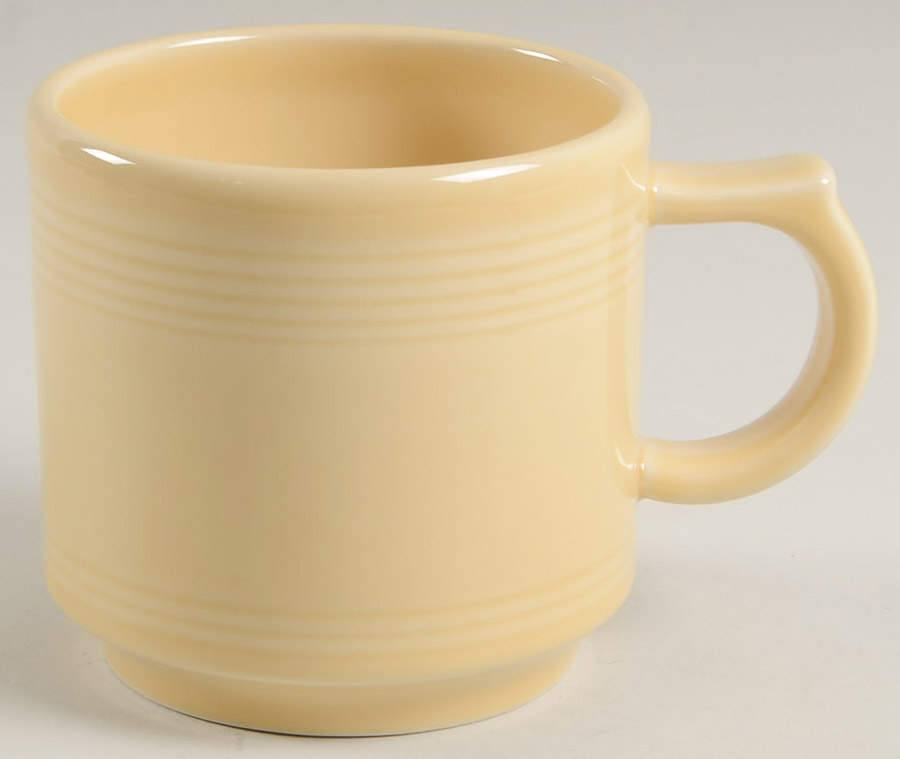 Fiesta Ivory (Intro 2008) Stackable Mug by Homer Laughlin -1