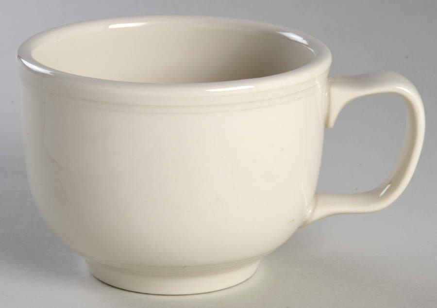 Fiesta Ivory (Intro 2008) Jumbo Cup by Homer Laughlin -1