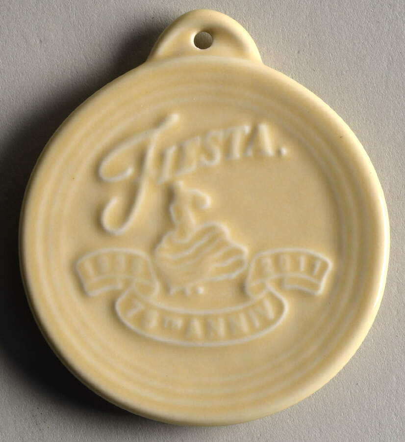 Fiesta Ivory (Intro 2008) 2008 First Fire Ornament by Homer Laughlin -1