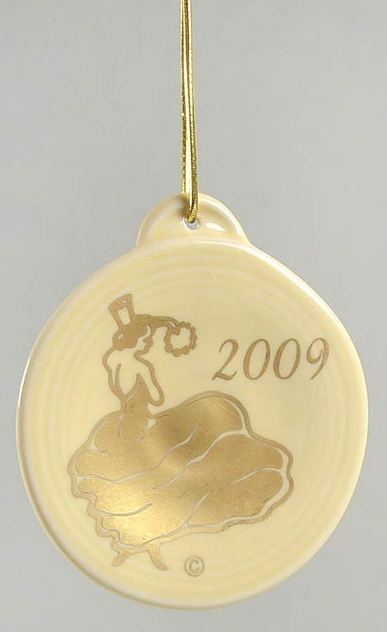 Fiesta Ivory (Intro 2008) Ornament by Homer Laughlin -1