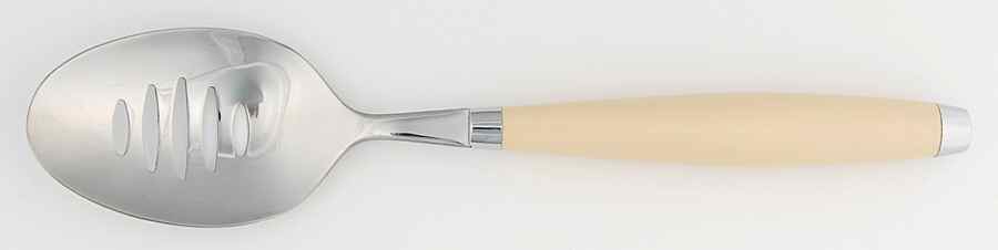 Fiesta Ivory (Intro 2008) Pierced Tablespoon (Serving Spoon) by Homer Laughlin -1