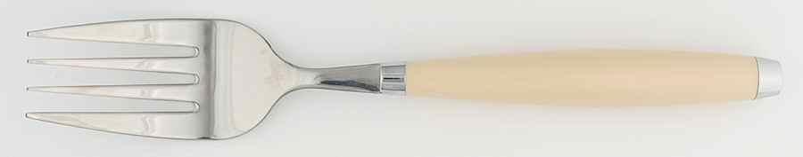 Fiesta Ivory (Intro 2008) Cold Meat Fork by Homer Laughlin -1