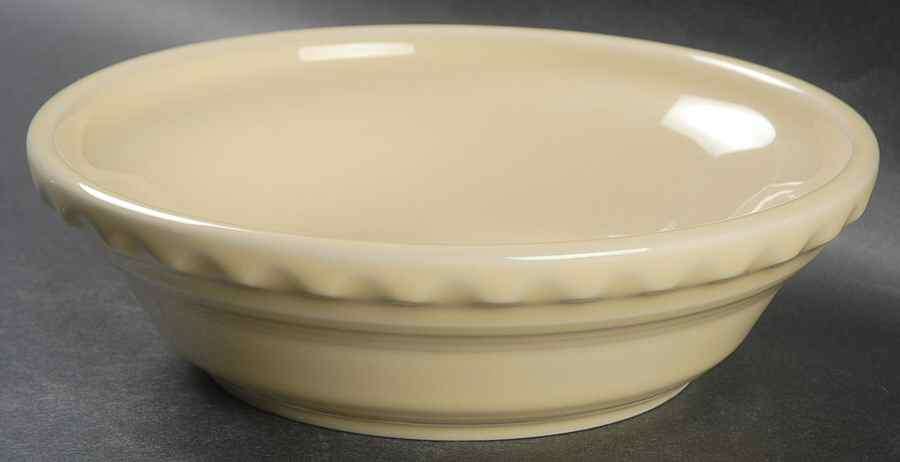 Fiesta Ivory (Intro 2008) 6" Pie Baking Plate by Homer Laughlin -1