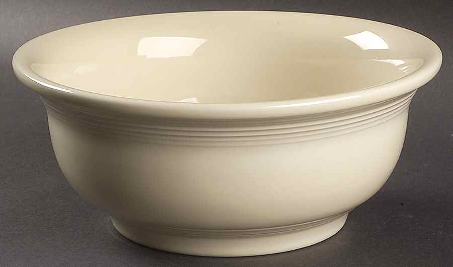 Fiesta Ivory (Intro 2008) 8" Mixing Bowl by Homer Laughlin -1