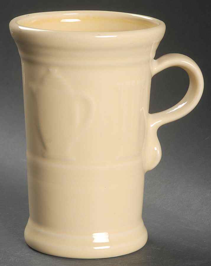 Fiesta Ivory (Intro 2008) Cappuccino Mug by Homer Laughlin -1