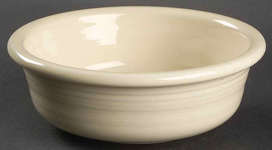 Fiesta Ivory (Intro 2008) 7" Round Vegetable Bowl by Homer Laughlin -1