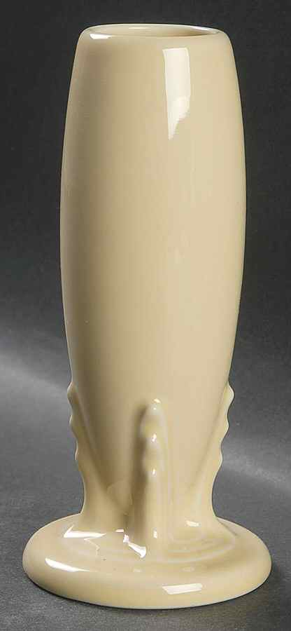 Fiesta Ivory (Intro 2008) 6" Bud Vase by Homer Laughlin -1