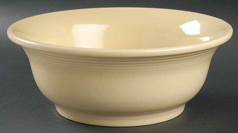 Fiesta Ivory (Intro 2008) 9" Mixing Bowl by Homer Laughlin -1