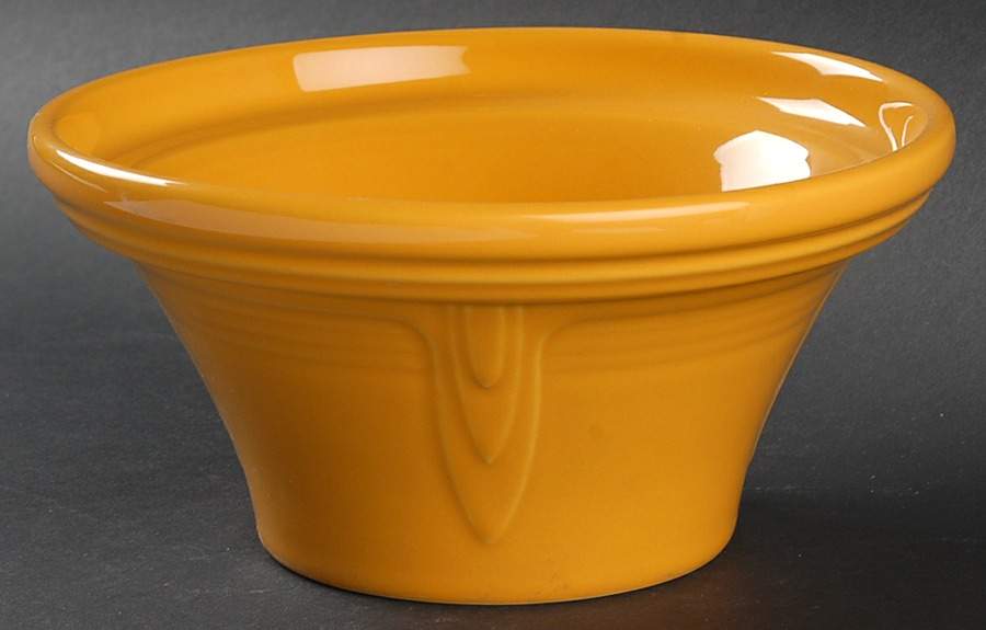 Fiesta Marigold (Intro 2008, 75th Anniversary) Hostess Bowl by Homer Laughlin -1