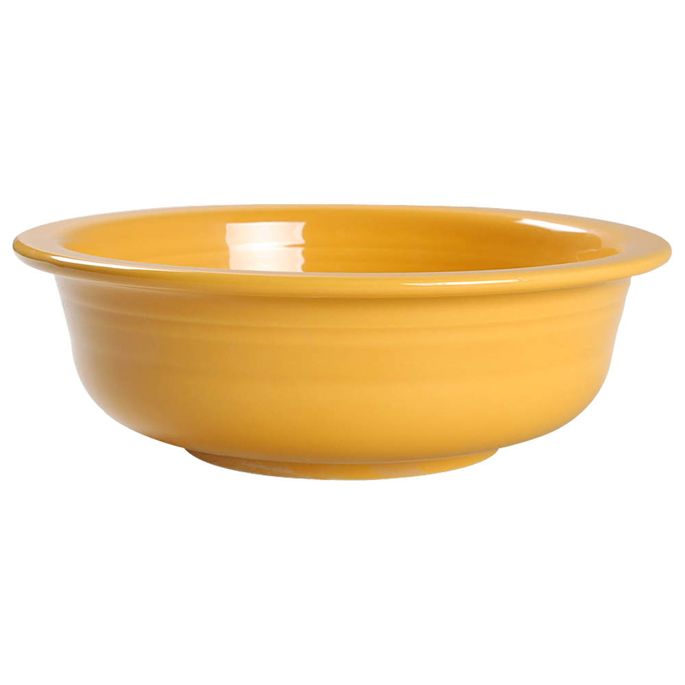 Fiesta Marigold (Intro 2008, 75th Anniversary) 8" Round Vegetable Bowl by Homer Laughlin -1