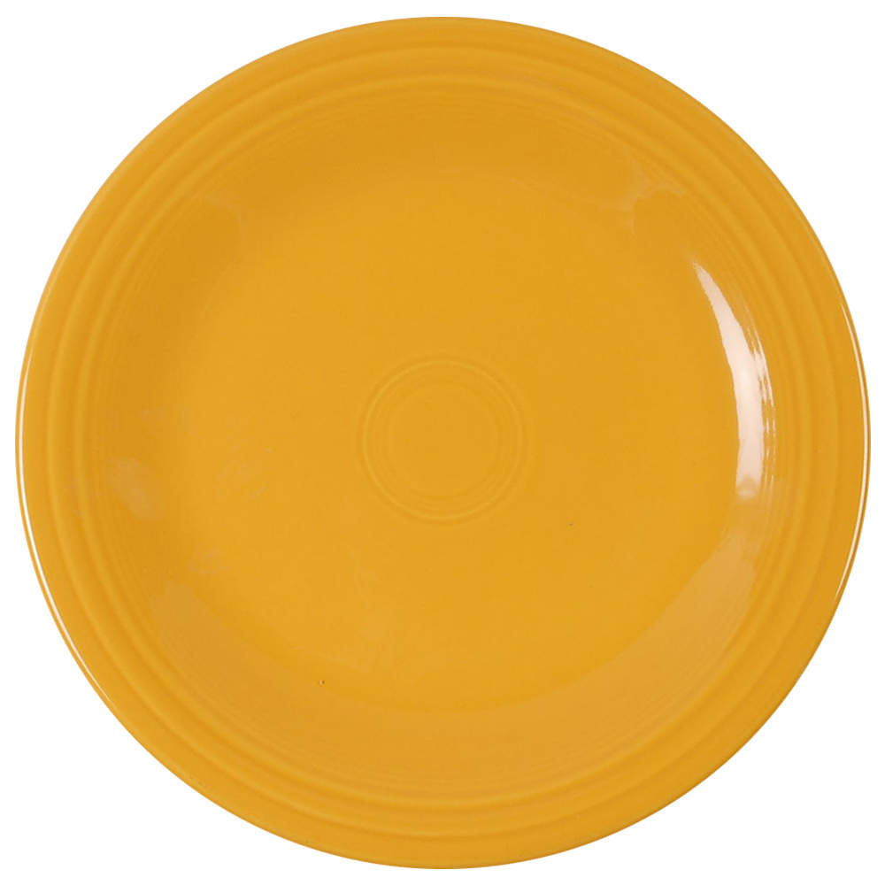 Fiesta Marigold (Intro 2008, 75th Anniversary) Dinner Plate by Homer Laughlin -1