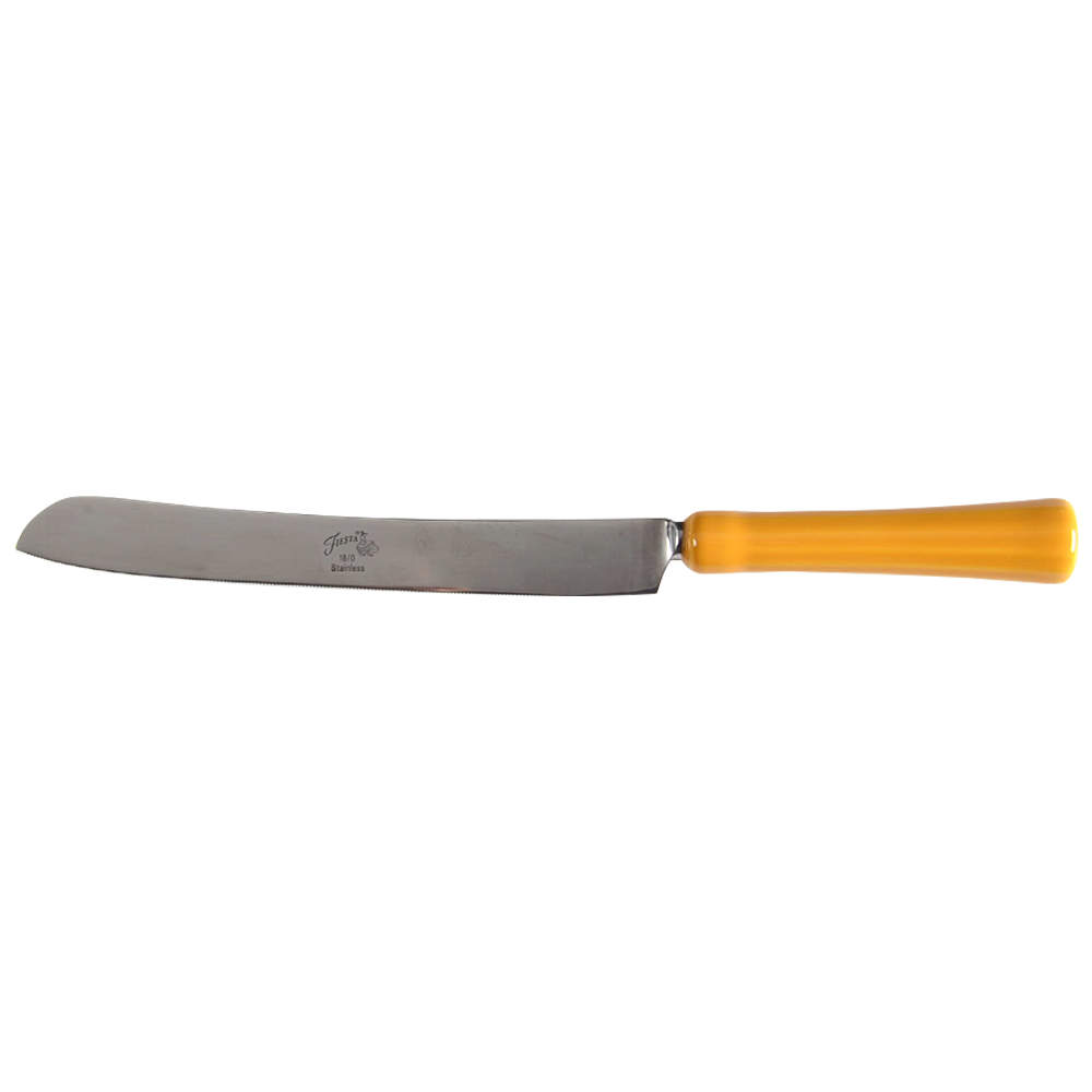 Fiesta Marigold (Intro 2008, 75th Anniversary) Cake Knife/Server with Stainless Blade by Homer Laughlin -1