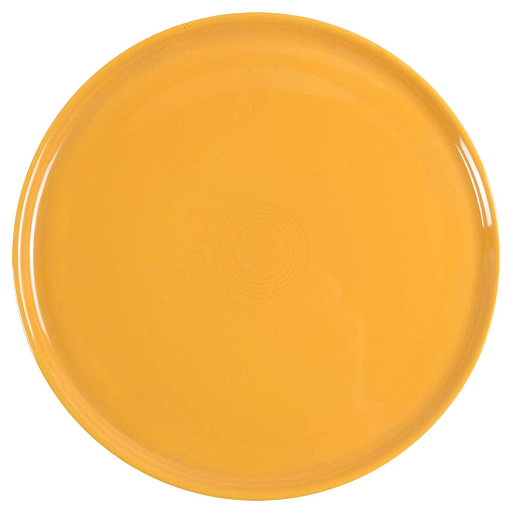 Fiesta Marigold (Intro 2008, 75th Anniversary) 12" Pizza Tray by Homer Laughlin -1