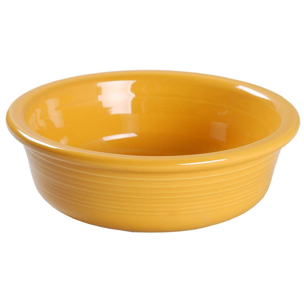 Fiesta Marigold (Intro 2008, 75th Anniversary) 7" Round Vegetable Bowl by Homer Laughlin -1