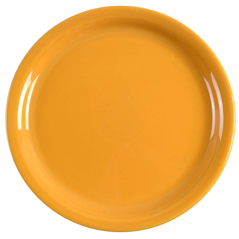 Fiesta Marigold (Intro 2008, 75th Anniversary) 9" Round Buffet Plate by Homer Laughlin -1