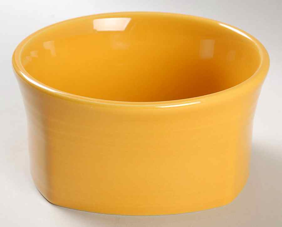 Fiesta Marigold (Intro 2008, 75th Anniversary) Square Soup/Cereal Bowl by Homer Laughlin -1