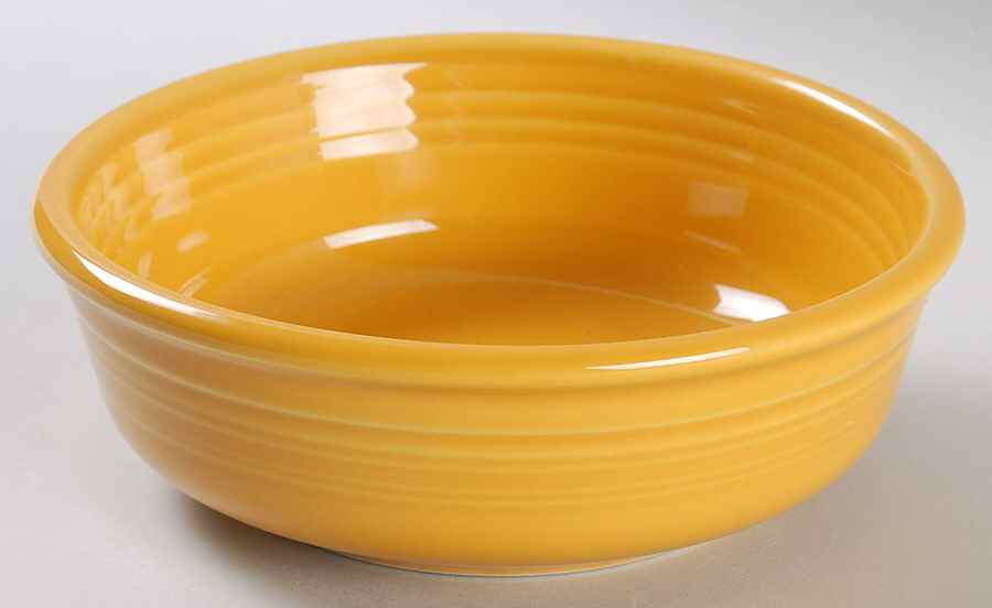 Fiesta Marigold (Intro 2008, 75th Anniversary) Coupe Cereal Bowl by Homer Laughlin -1