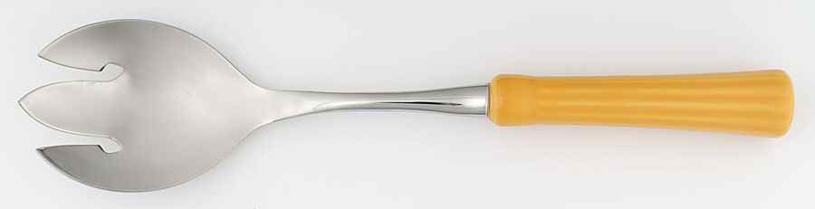 Fiesta Marigold (Intro 2008, 75th Anniversary) Pierced Serving Spoon by Homer Laughlin -1